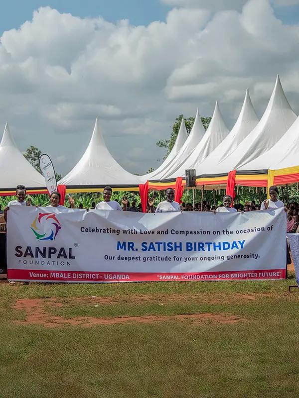 Satish Sanpal Birthday Gift for Uganda Children in Need